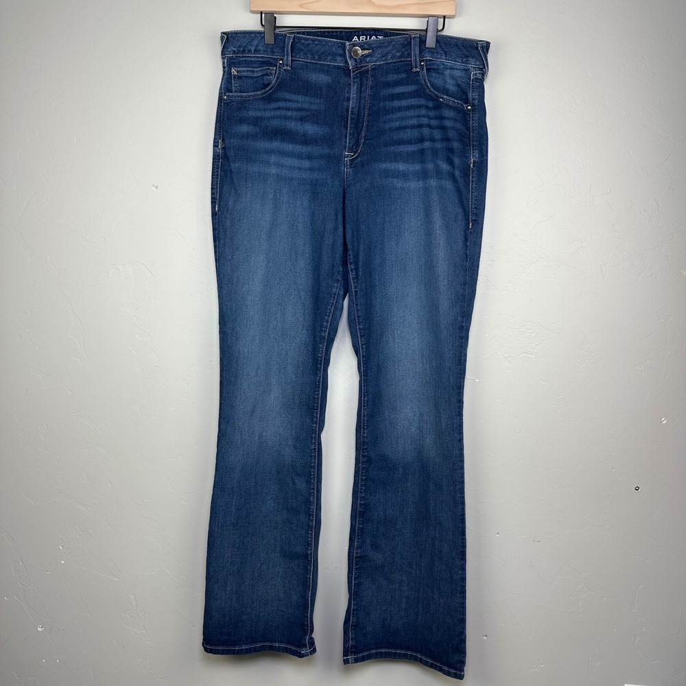 Ariat Perfect Rise Bootcut Jeans Womens 34L Medium Wash Denim 10026038